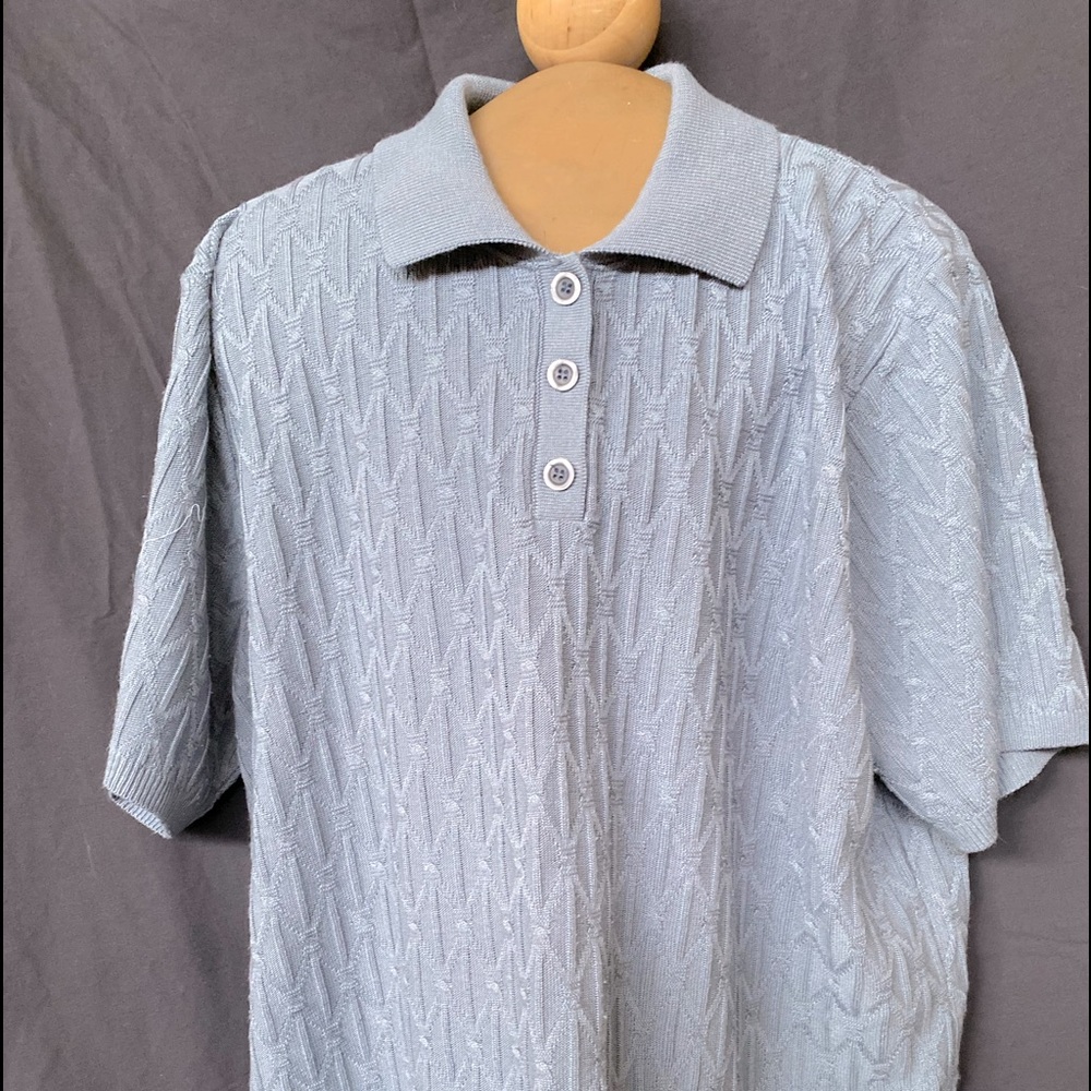 Periwinkle Button Front Sweater